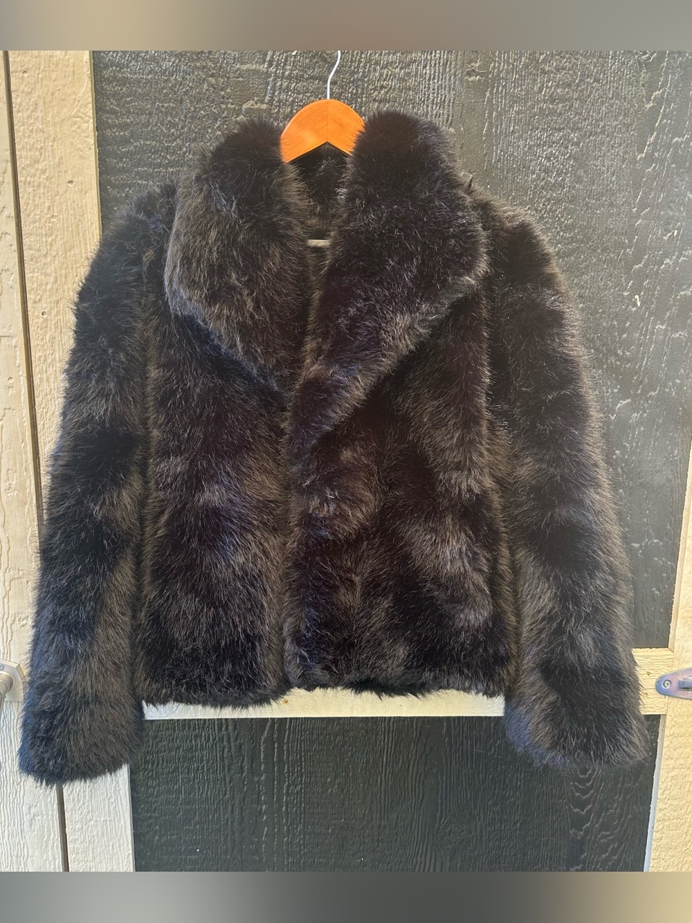 Faux Fur Coat Size Medium